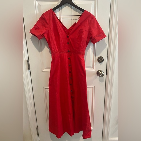 Tuckernuck Kate Midi/Maxi Dress Red Women’s Size Small NWT - Picture 2 of 9